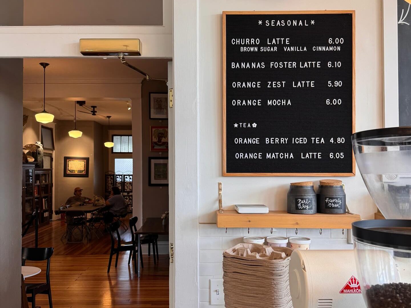 Cafe Seasonal Menu