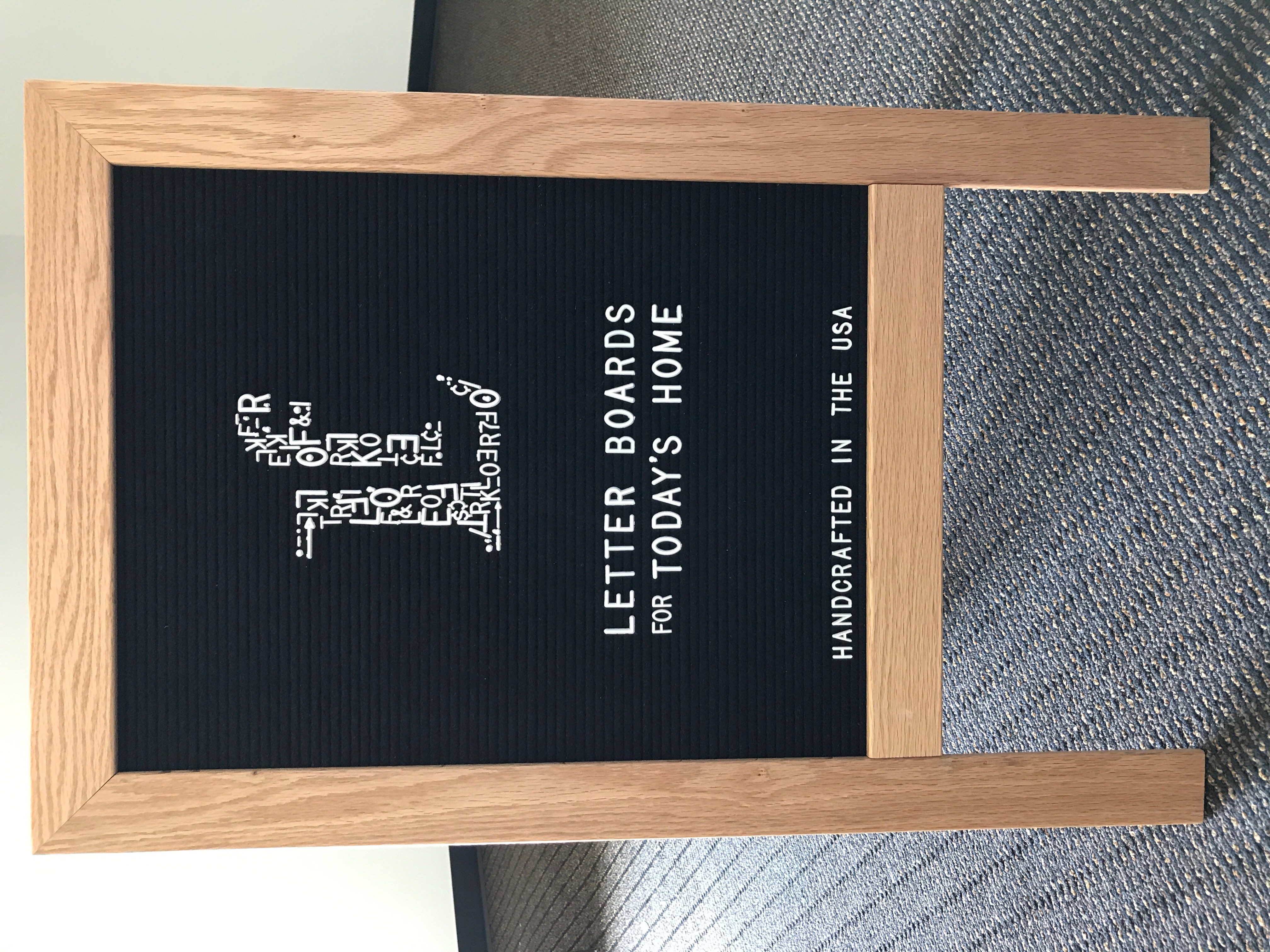 Custom Letter Board product showcase