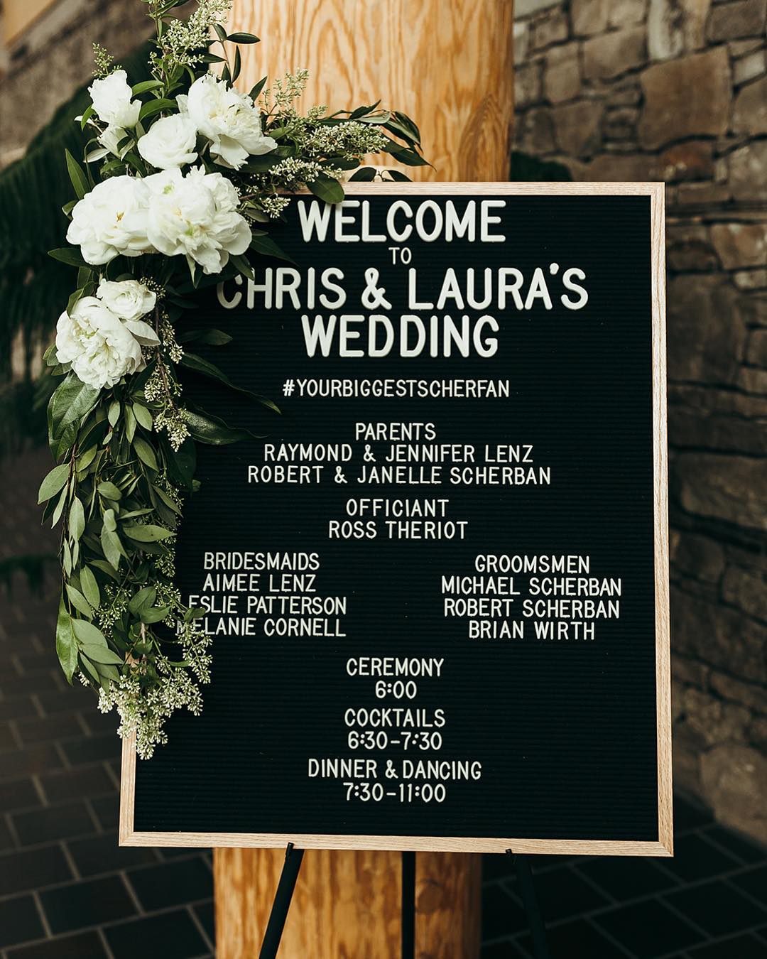 Wedding Program Sign